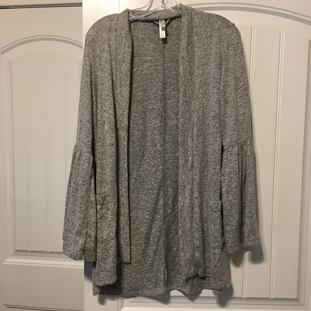 Gray sleep cardigan